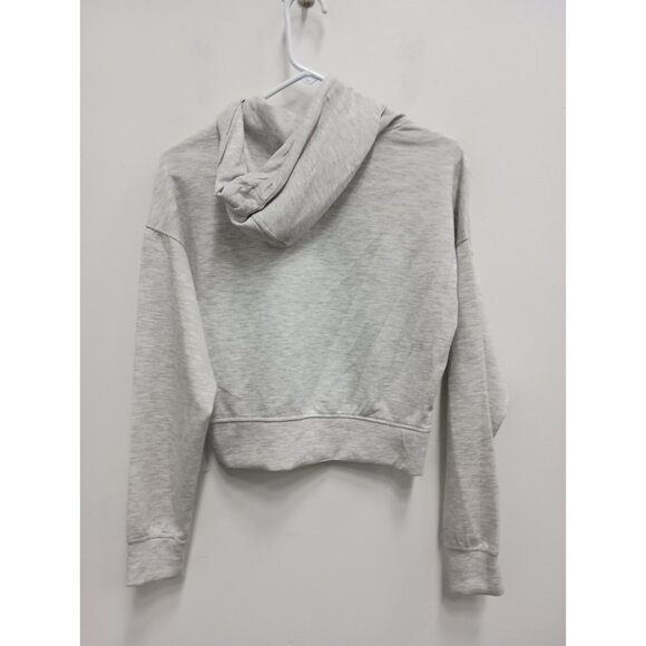 Better / Together Crop Hoodie Womens Size Small Gray Pullover Streetwear Y2K NEW - Picture 8 of 12